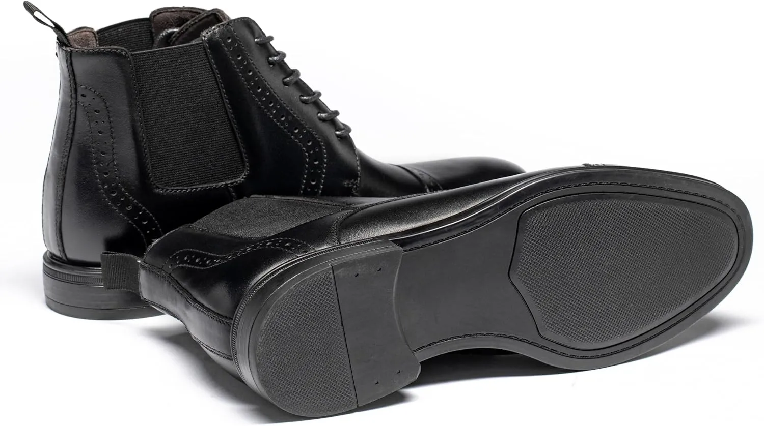 Men's Chelsea Dress Boots Comfortable Leather Slip On Ankle Boots For Casual & Formal Occasions