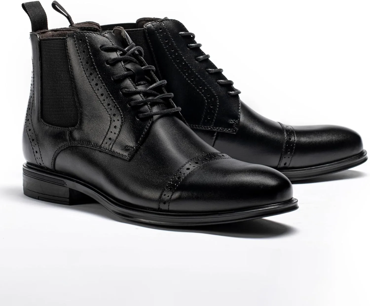 Men's Chelsea Dress Boots Comfortable Leather Slip On Ankle Boots For Casual & Formal Occasions