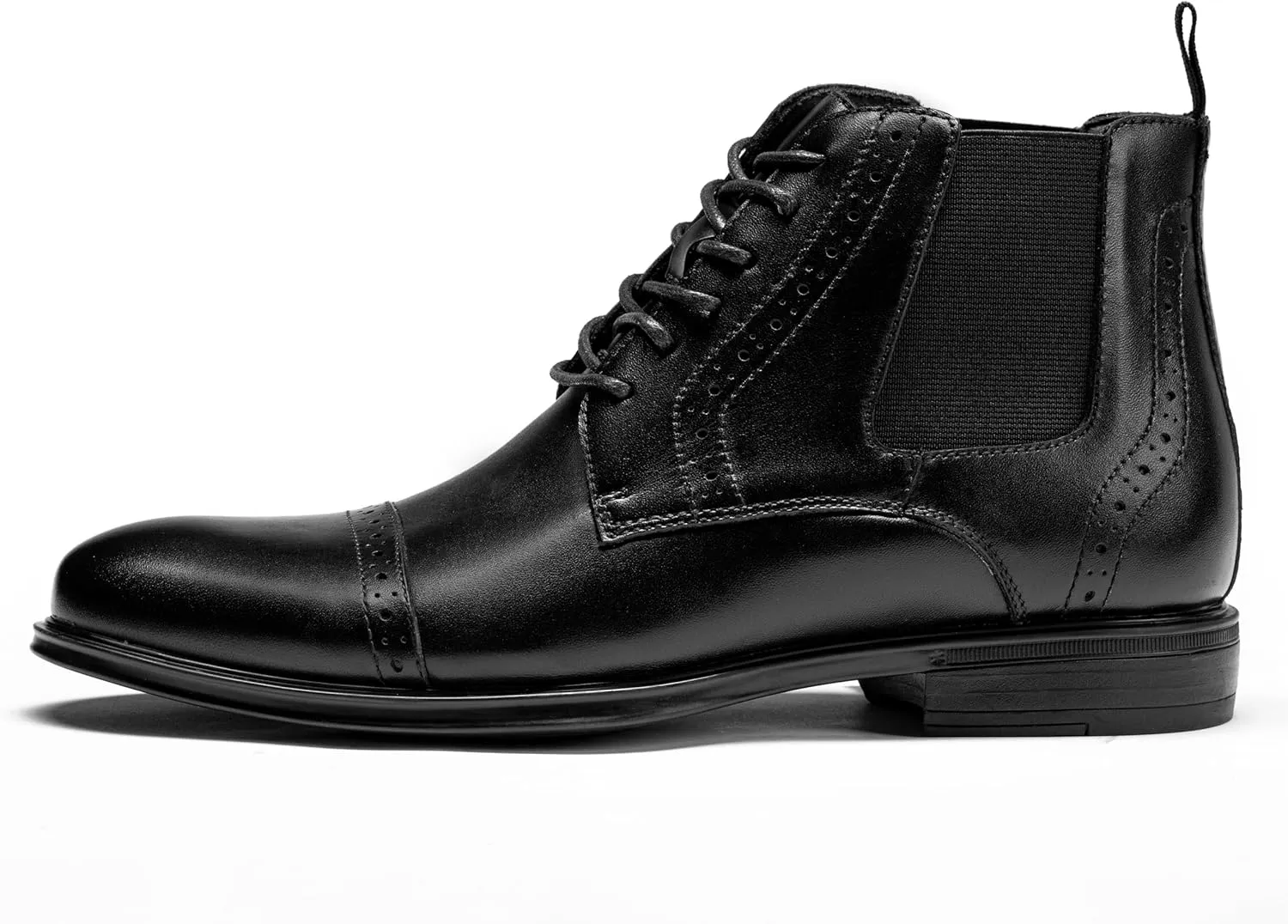 Men's Chelsea Dress Boots Comfortable Leather Slip On Ankle Boots For Casual & Formal Occasions