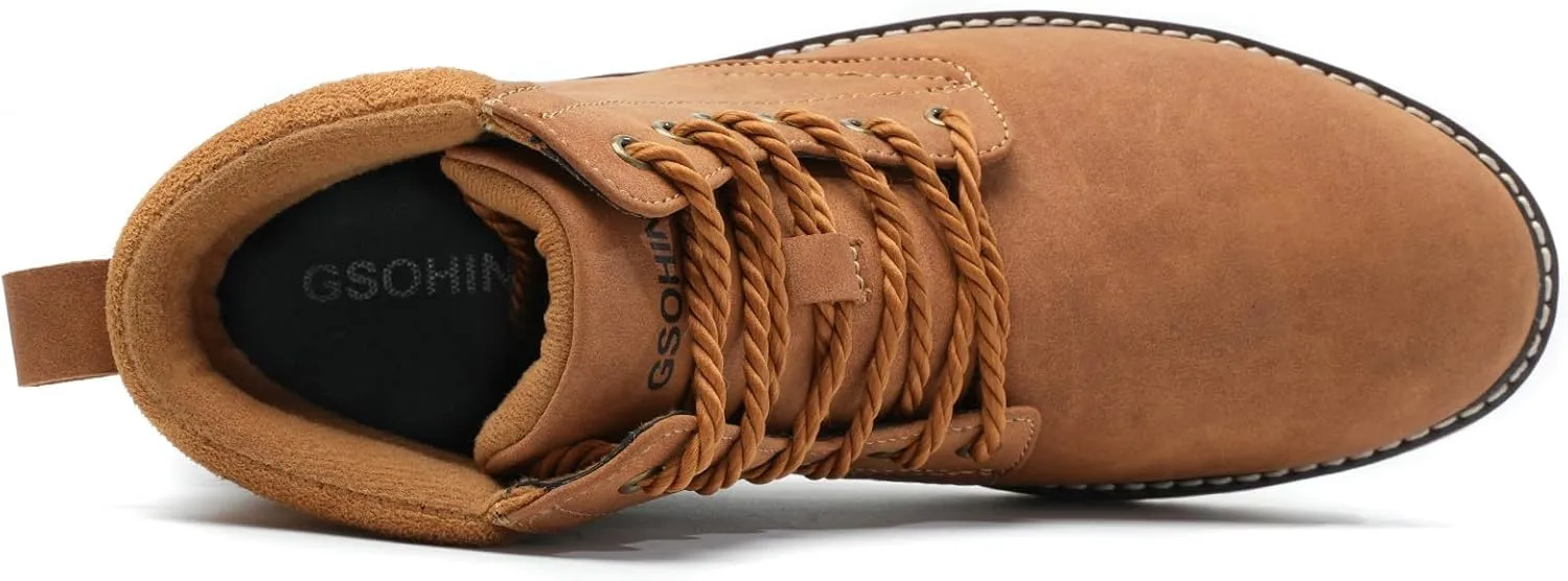 Men's Classic Dress Casual Chukka Boots Lace Up Outdoor Desert Ankle Hiking Boots for Men