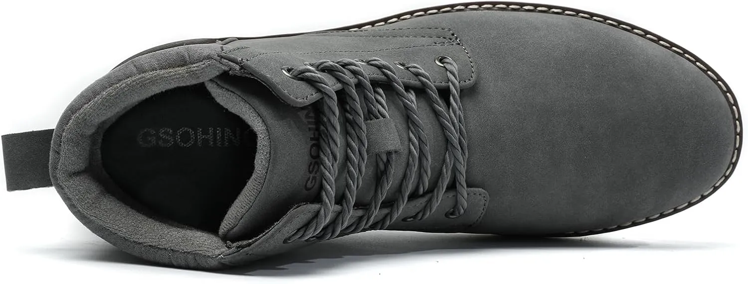 Men's Classic Dress Casual Chukka Boots Lace Up Outdoor Desert Ankle Hiking Boots for Men