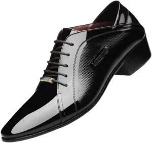 Men's Classic Lace-up Dress Shoes Genuine Leather Low Loafers Shoes Men Casual Business Slip-On Formal Oxfords