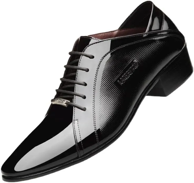 Men's Classic Lace-up Dress Shoes Genuine Leather Low Loafers Shoes Men Casual Business Slip-On Formal Oxfords