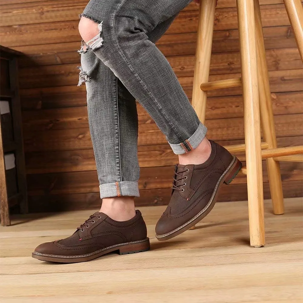 Mens Dress Shoes, Lace Up Plain Toe Leather Oxford