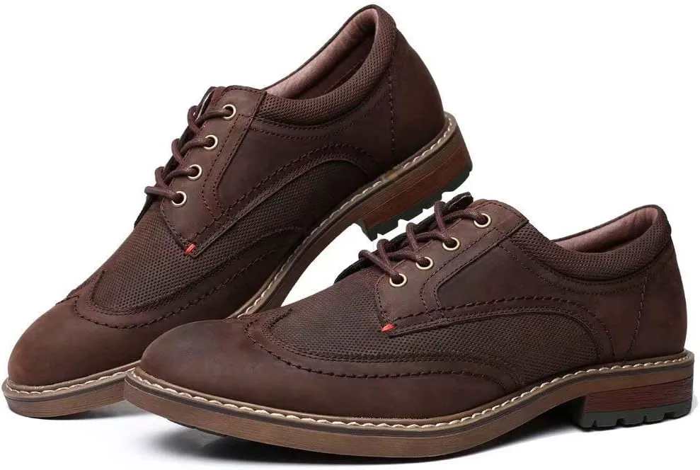 Mens Dress Shoes, Lace Up Plain Toe Leather Oxford