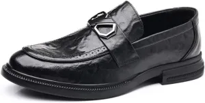 Men's Dress Shoes Luxury Slip-On Oxfords for Business Formal Wedding Wingtip Brogue