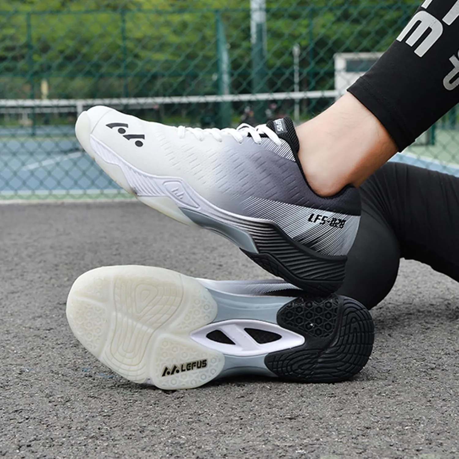 Men's Indoor Court Shoes for Tennis, Bottom wear Resistant Anti Slip Badminton Pickleball Sneakers Boys and Girls