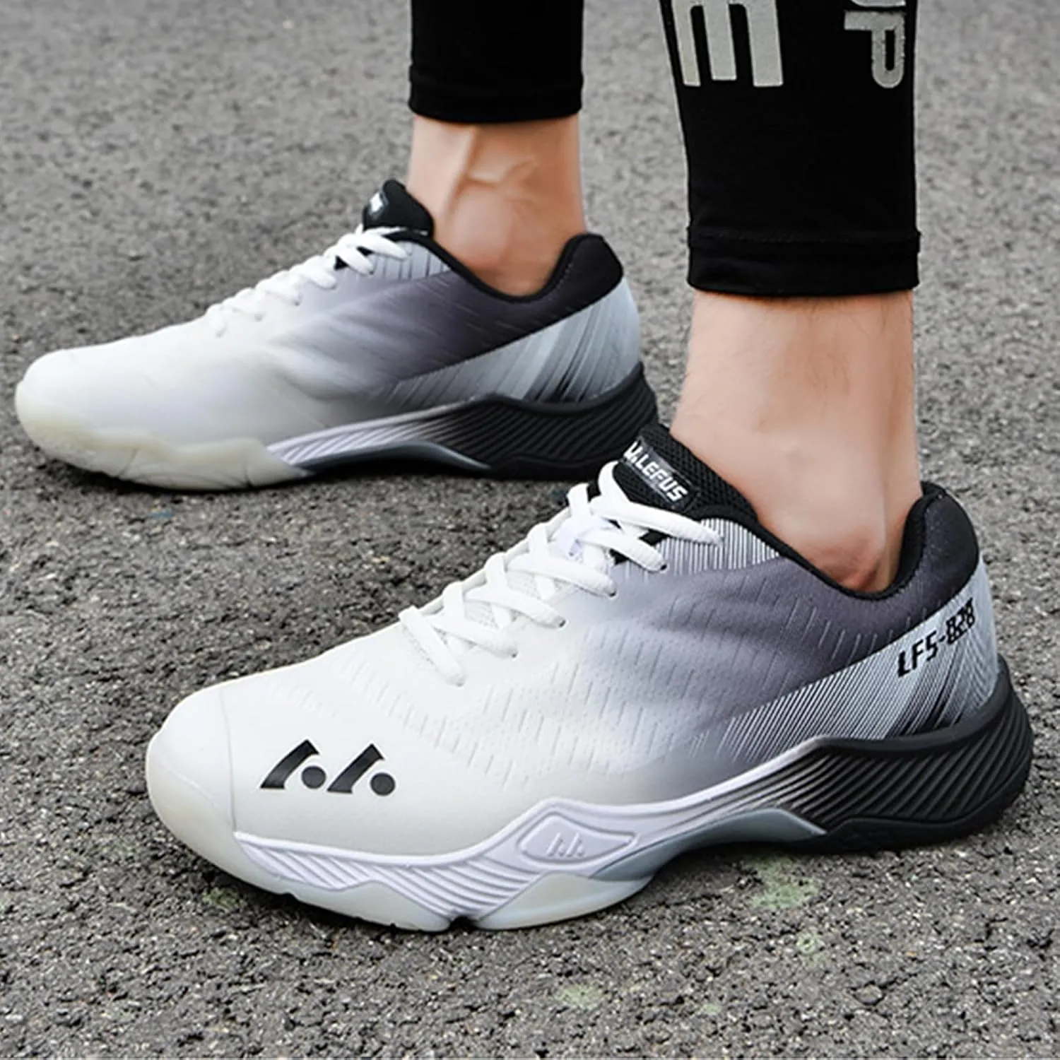 Men's Indoor Court Shoes for Tennis, Bottom wear Resistant Anti Slip Badminton Pickleball Sneakers Boys and Girls