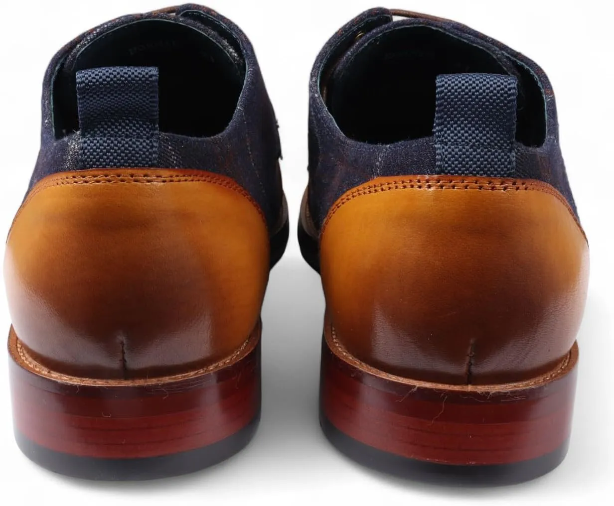 Men's Oxford Brown Leather Brogue Shoes - Ronnie