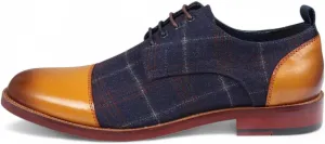Men's Oxford Brown Leather Brogue Shoes - Ronnie