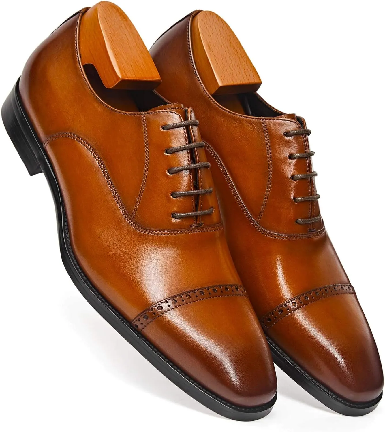 Men's Oxford Formal Comfortable Dress Shoes Genuine Leathers