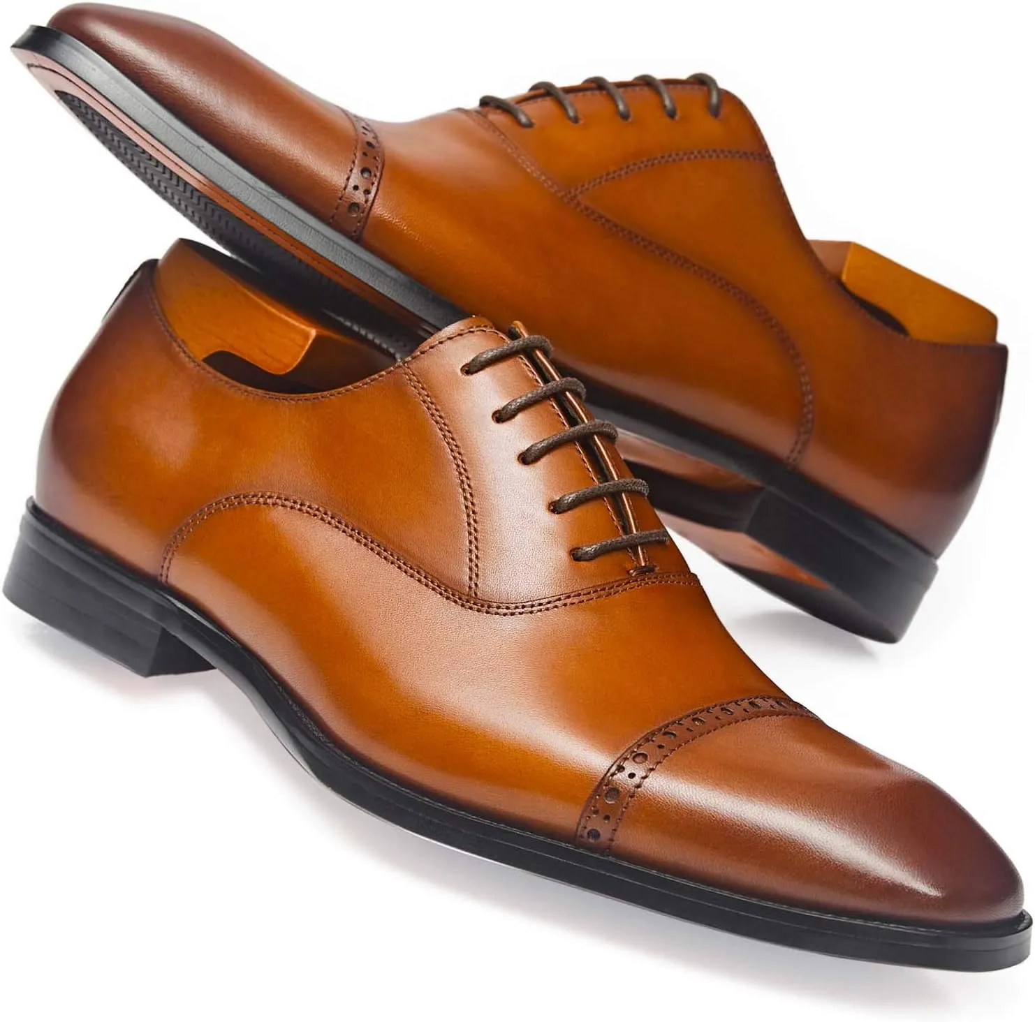 Men's Oxford Formal Comfortable Dress Shoes Genuine Leathers