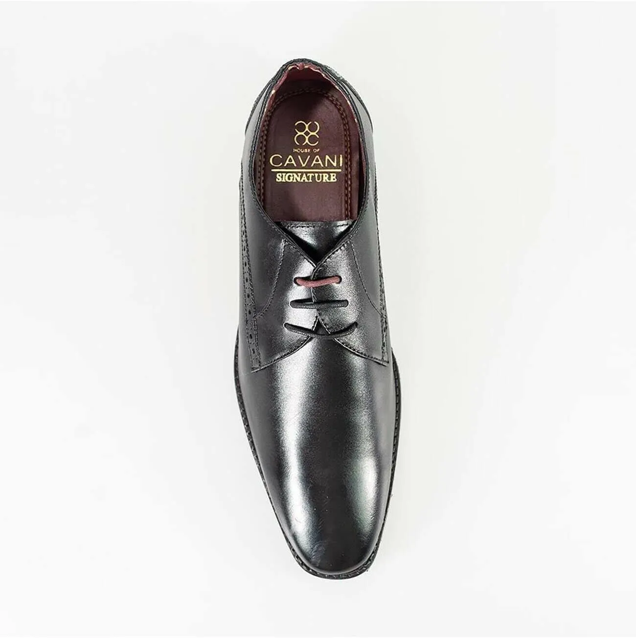 Mens Signature Leathet Lace Up Shoes Brogue Oxford Footwear