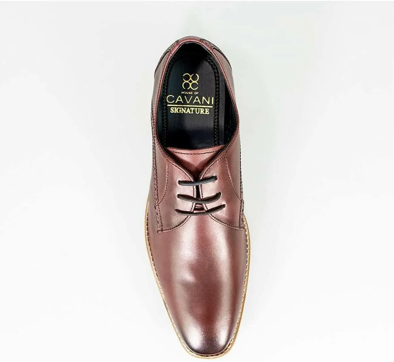 Mens Signature Leathet Lace Up Shoes Brogue Oxford Footwear