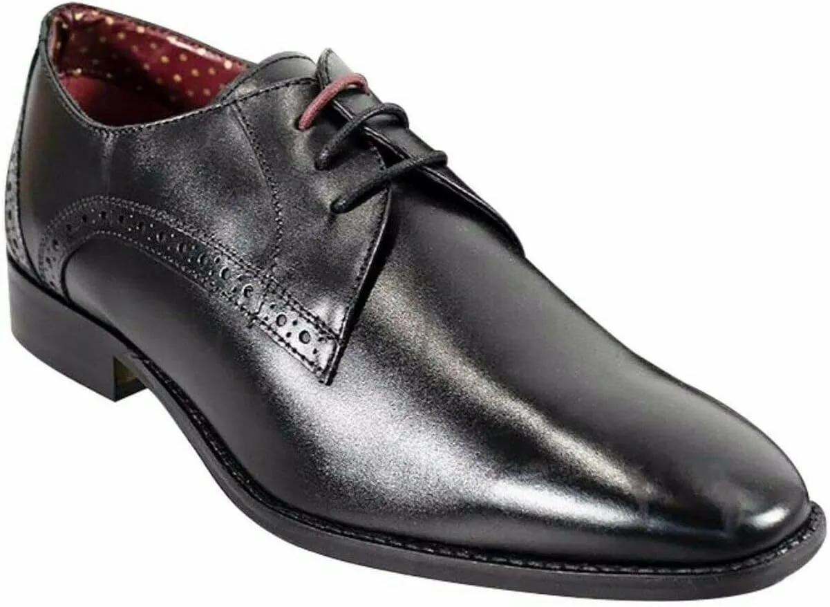Mens Signature Leathet Lace Up Shoes Brogue Oxford Footwear