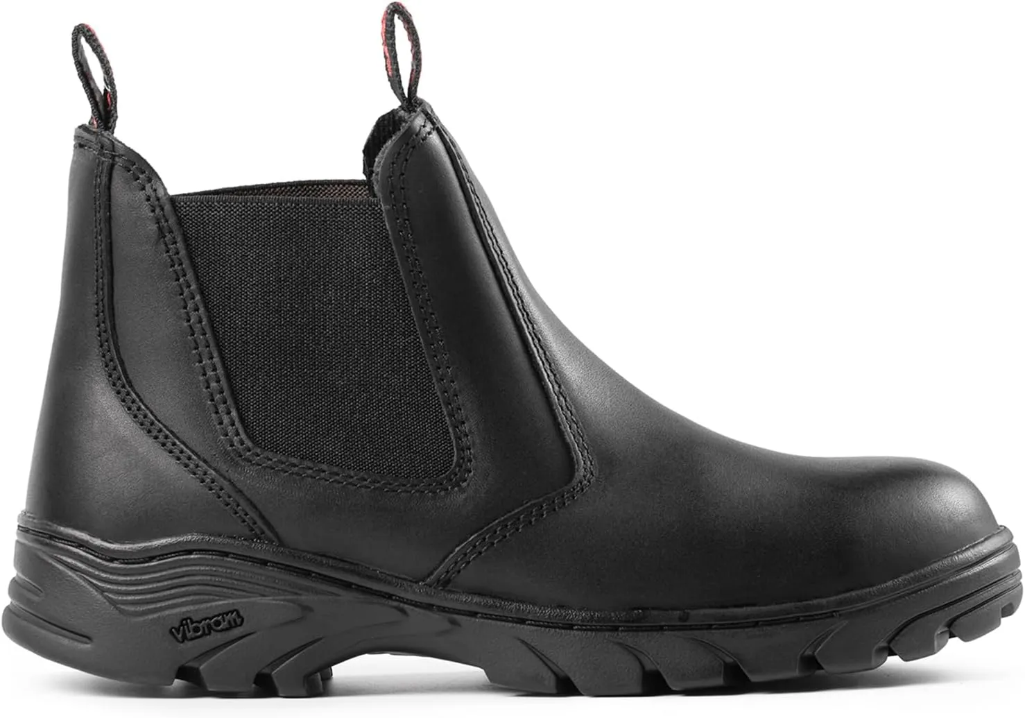 Men's Slip On Chlesea Work Boots for Men, Full Grain Leather,Slip-resistant Rubber Sole 3485ST-3485NST