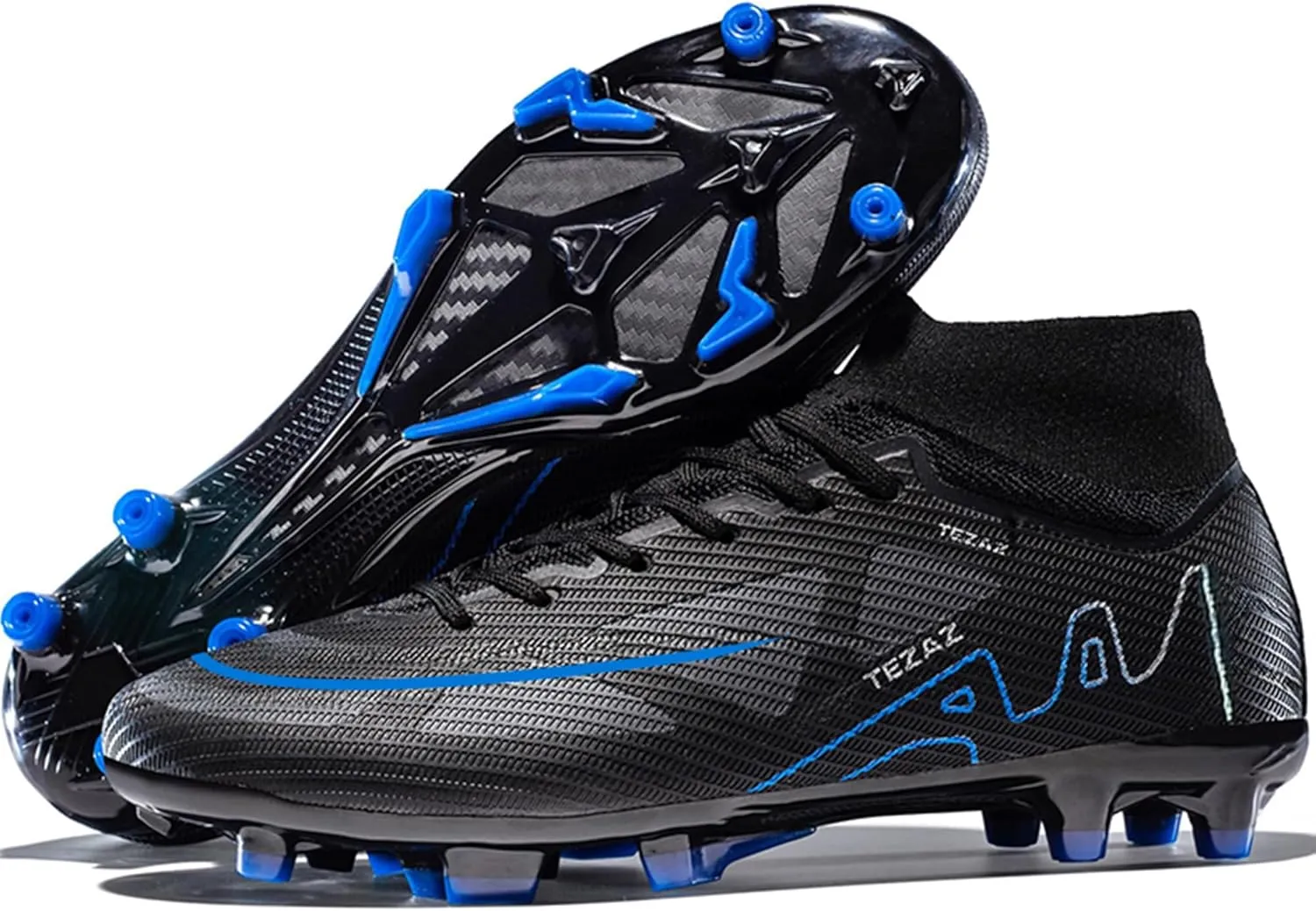 Men's Soccer Cleats Lightweight Football Cleats Professional Training High-top Soccer Shoes