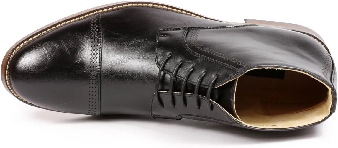 Metrocharm MC115 Men's Lace Up Cap Toe Dress Ankle Chukka Oxford Boot