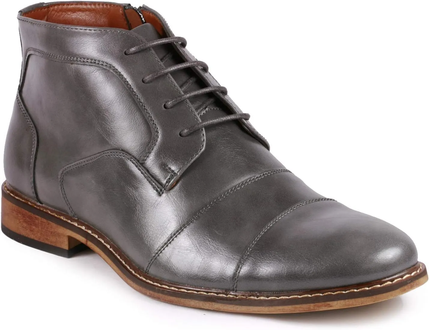 Metrocharm MC147 Men's Cap Toe Formal Dress Casual Oxford Ankle Boot