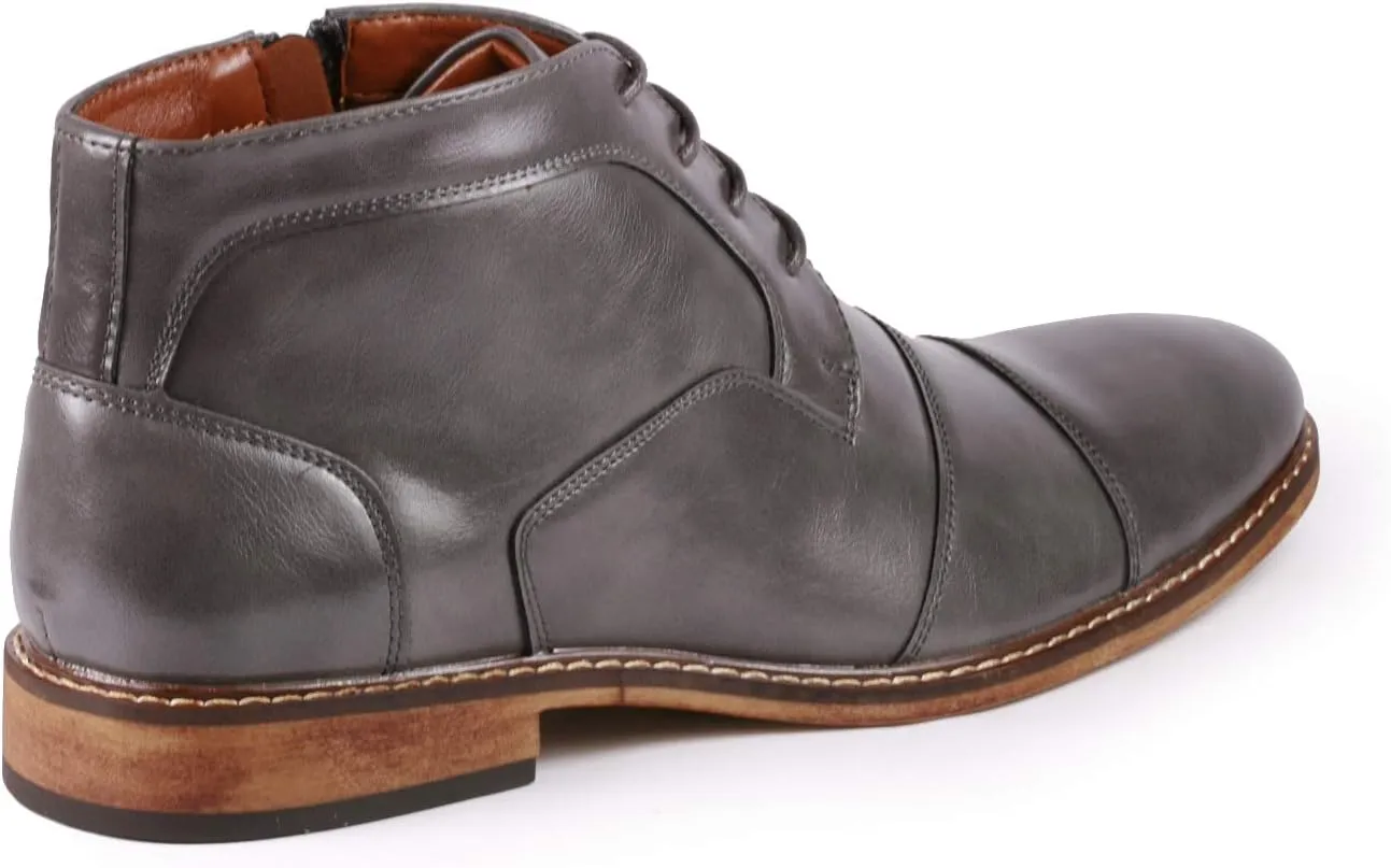 Metrocharm MC147 Men's Cap Toe Formal Dress Casual Oxford Ankle Boot