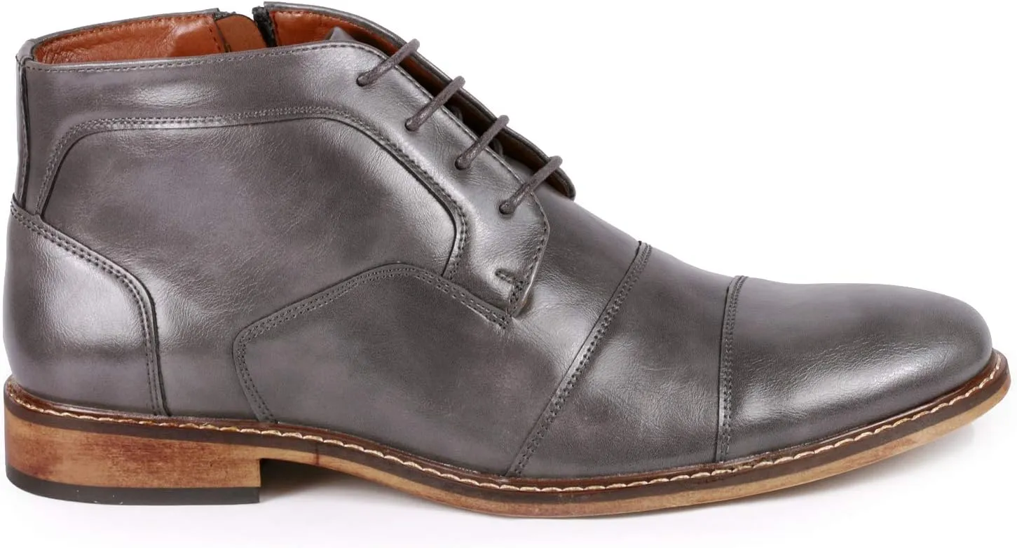 Metrocharm MC147 Men's Cap Toe Formal Dress Casual Oxford Ankle Boot