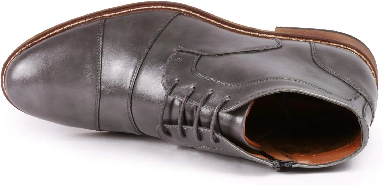 Metrocharm MC147 Men's Cap Toe Formal Dress Casual Oxford Ankle Boot