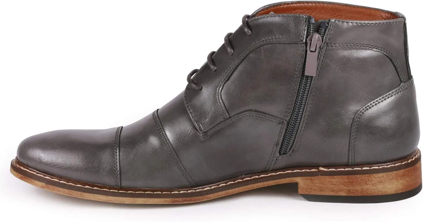 Metrocharm MC147 Men's Cap Toe Formal Dress Casual Oxford Ankle Boot