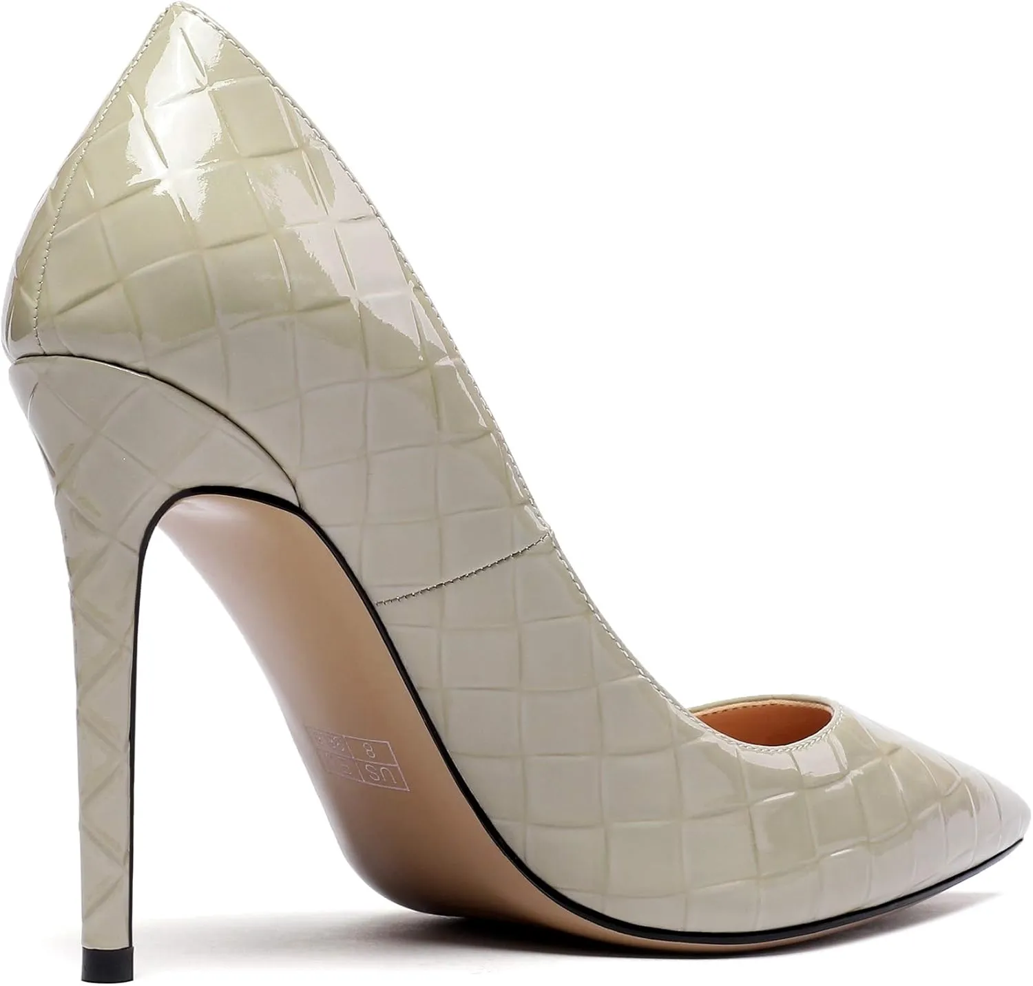 Mettesally Stiletto High Heel Sexy Pumps for Women,Pointed, Closed Toe Classic Slip On Dress Pumps