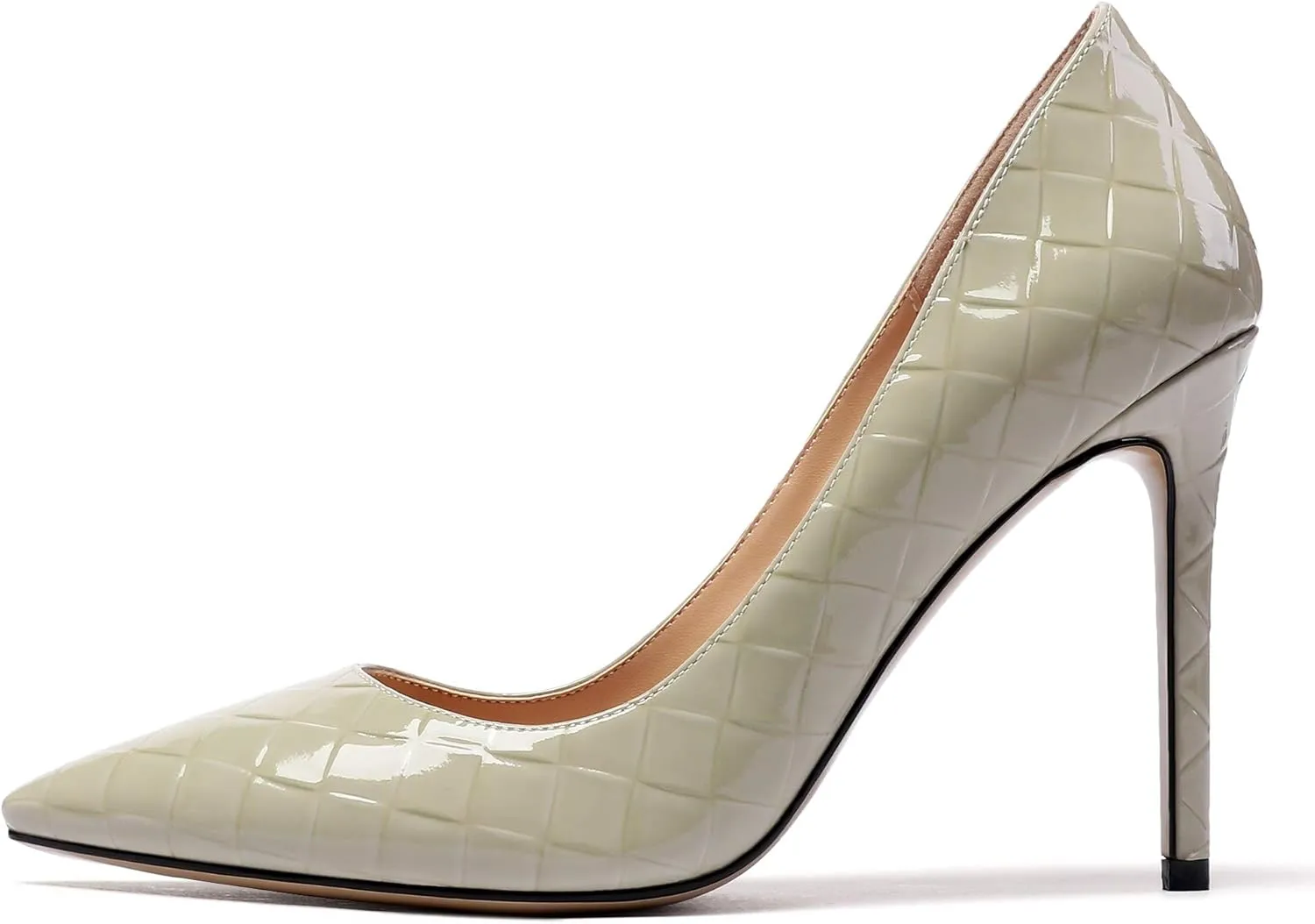 Mettesally Stiletto High Heel Sexy Pumps for Women,Pointed, Closed Toe Classic Slip On Dress Pumps