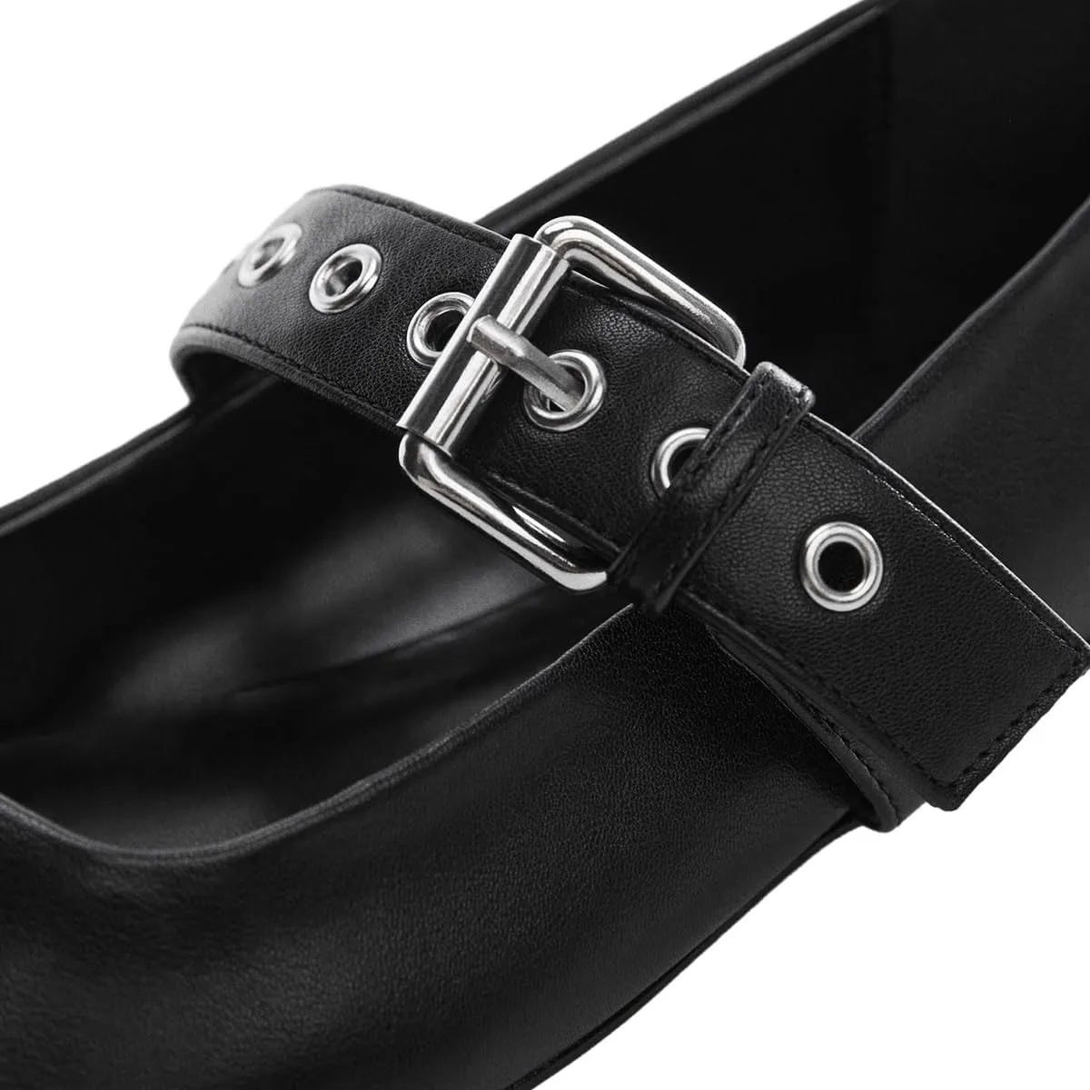 miss left Women Adorable Closed Square Toe Mary Jane Flats Buckle Straps Low Heel Pumps Comfort Ballroom Party Dress Shoes Size 4-16 US