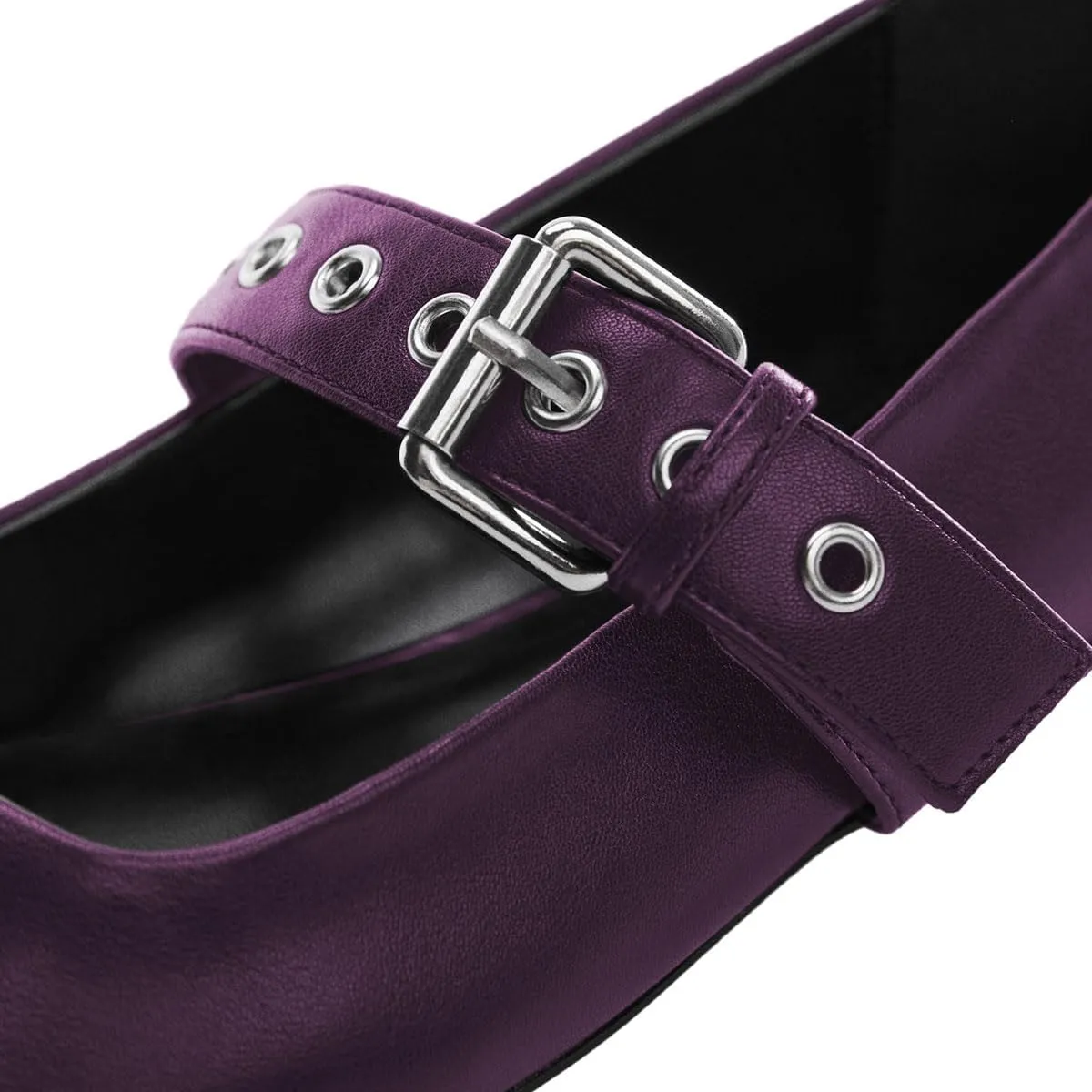 miss left Women Adorable Closed Square Toe Mary Jane Flats Buckle Straps Low Heel Pumps Comfort Ballroom Party Dress Shoes Size 4-16 US