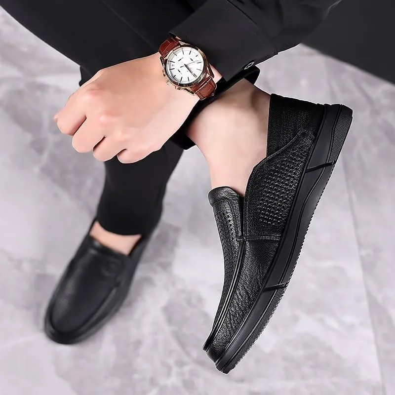 Modern Cap Toe Oxford Shoes for Men Flexible Midsole Construction Business Trips Formal Dinners Arch Support System