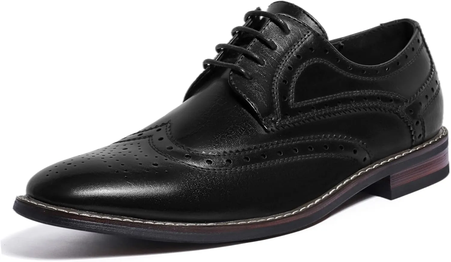Mofri Men's Dress Shoes Formal Cap Toe Oxford Dress Shoes for Men Comfortable