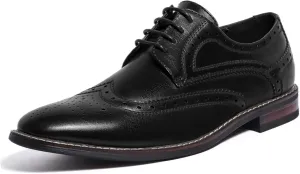 Mofri Men's Dress Shoes Formal Cap Toe Oxford Dress Shoes for Men Comfortable