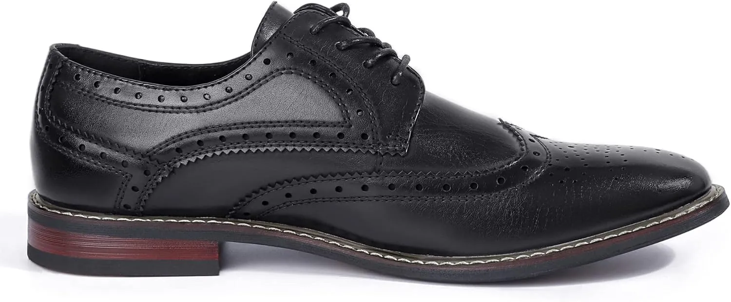 Mofri Men's Dress Shoes Formal Cap Toe Oxford Dress Shoes for Men Comfortable