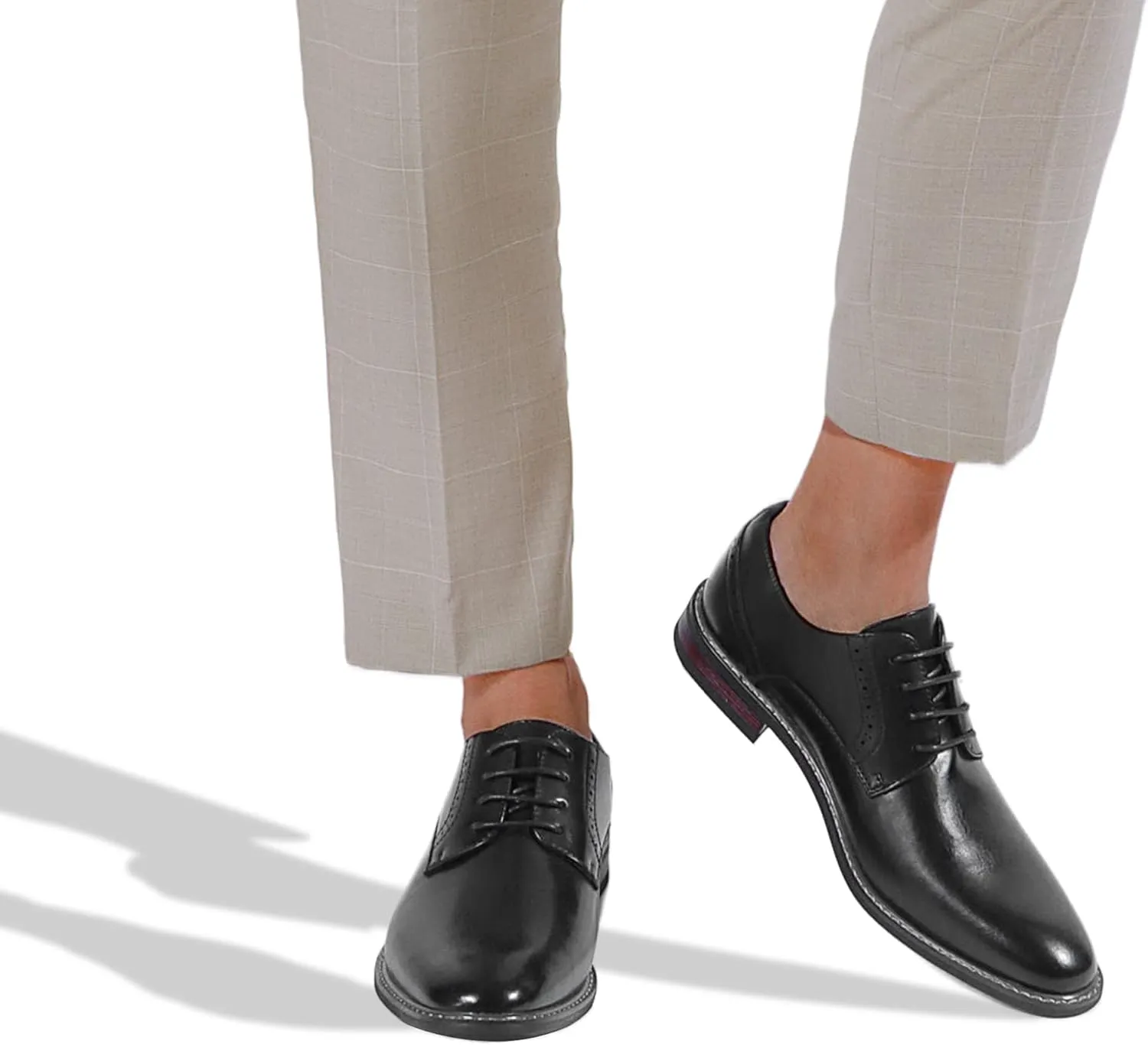 Mofri Men's Dress Shoes Formal Cap Toe Oxford Dress Shoes for Men Comfortable