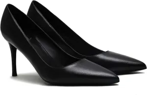 MOOMMO Women Classic High Heels Pumps Shoes Pointed Toe Slip On Satin Heels Stiletto Dress Shoes Pointed Closed Toe 3" Kitten Heel Sandals Office Ladies Bridal Wedding Party Formal Basic 4-13 M US