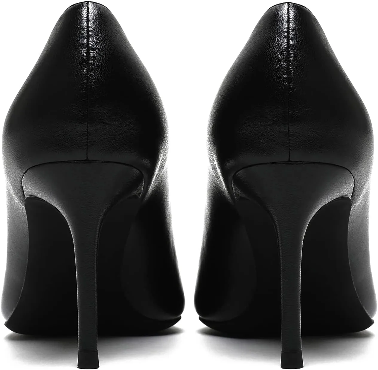 MOOMMO Women Classic High Heels Pumps Shoes Pointed Toe Slip On Satin Heels Stiletto Dress Shoes Pointed Closed Toe 3" Kitten Heel Sandals Office Ladies Bridal Wedding Party Formal Basic 4-13 M US