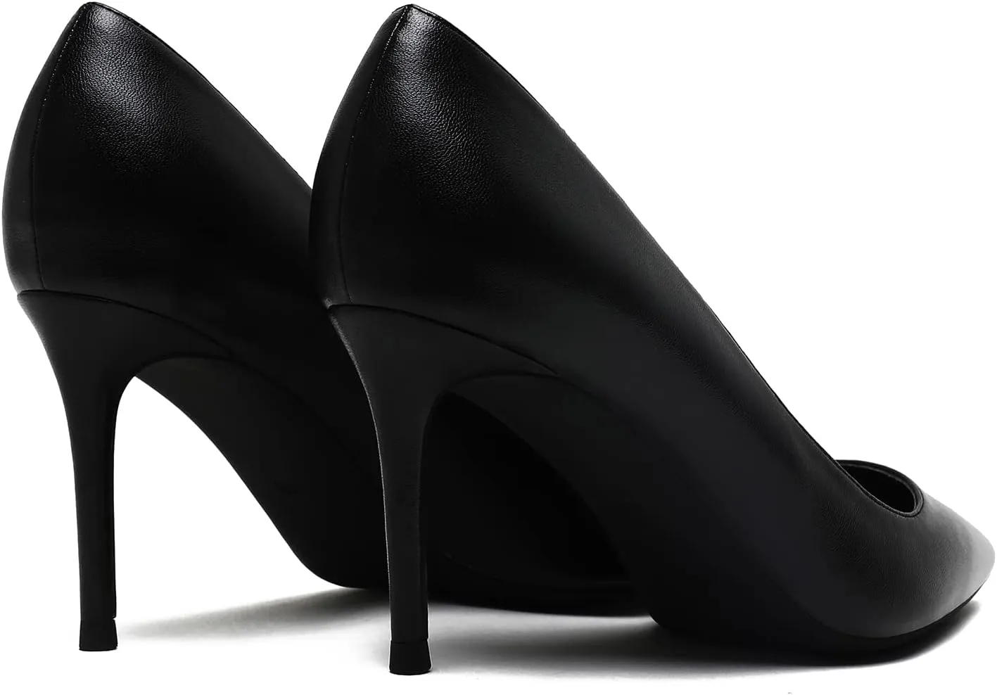 MOOMMO Women Classic High Heels Pumps Shoes Pointed Toe Slip On Satin Heels Stiletto Dress Shoes Pointed Closed Toe 3" Kitten Heel Sandals Office Ladies Bridal Wedding Party Formal Basic 4-13 M US