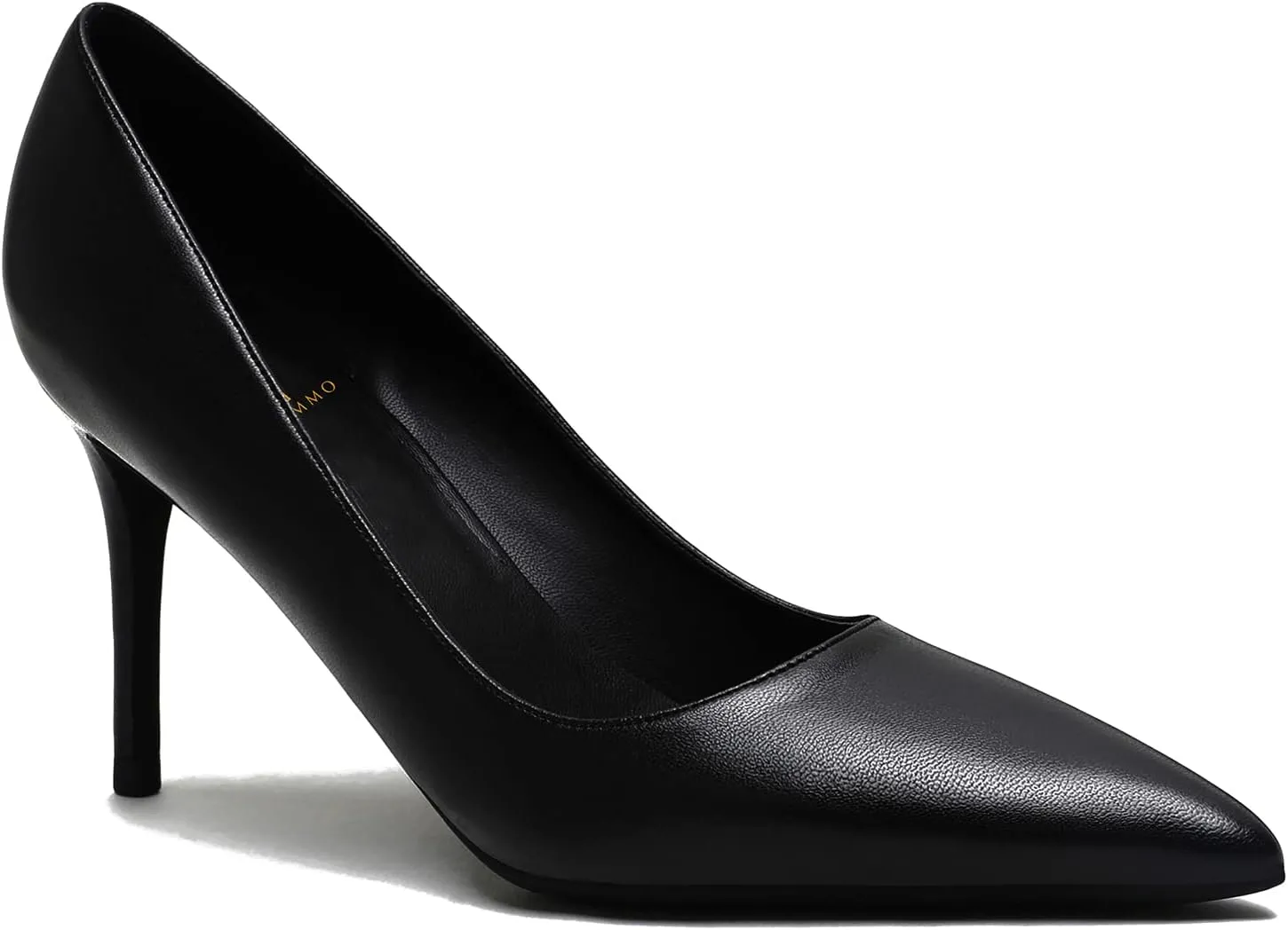 MOOMMO Women Classic High Heels Pumps Shoes Pointed Toe Slip On Satin Heels Stiletto Dress Shoes Pointed Closed Toe 3" Kitten Heel Sandals Office Ladies Bridal Wedding Party Formal Basic 4-13 M US