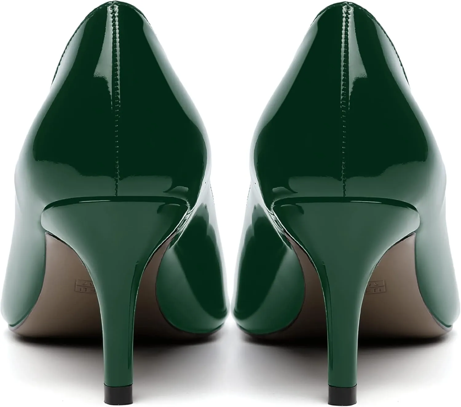 MOVINSTEPS Womens Peep Toe Dating Dress Patent Slip On Open Toe Stiletto Mid Heel Pumps Shoes 2.5 Inch