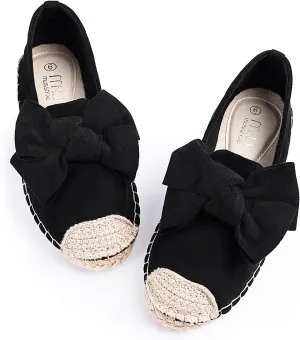 MUSSHOE Espadrilles for Women Flats Dressy Comfort Flat Closed Toe