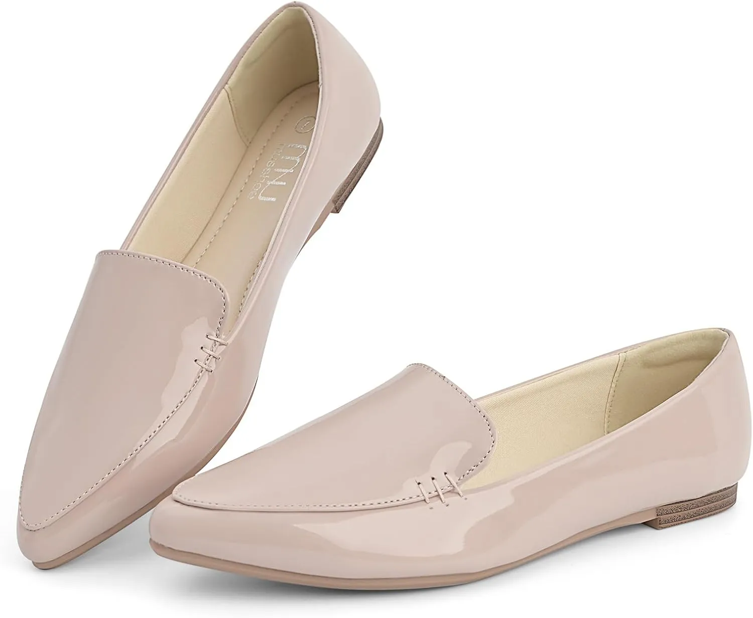 MUSSHOE Loafers for Women Comfortable Pointed Toe Memory Foam Women's Loafers