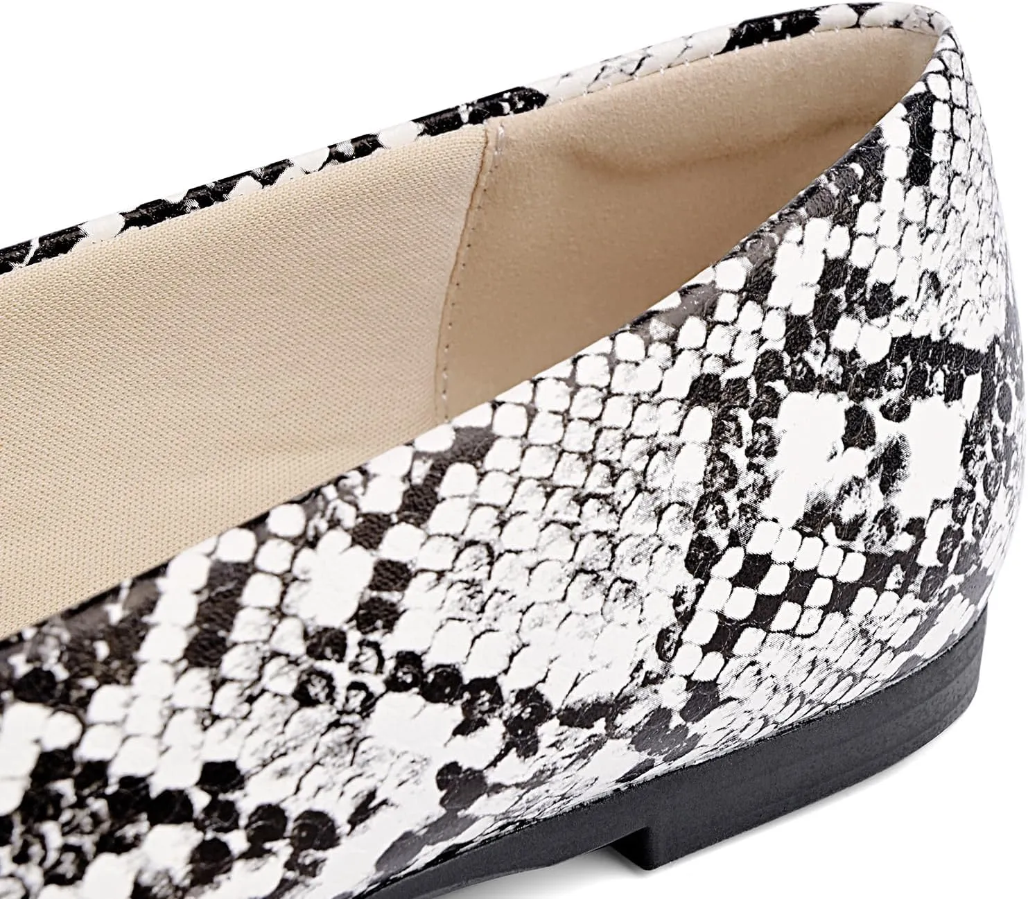 MUSSHOE Loafers for Women Comfortable Pointed Toe Memory Foam Women's Loafers