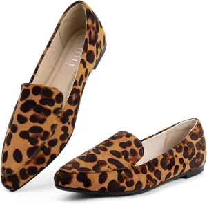 MUSSHOE Loafers for Women Comfortable Pointed Toe Memory Foam Women's Loafers