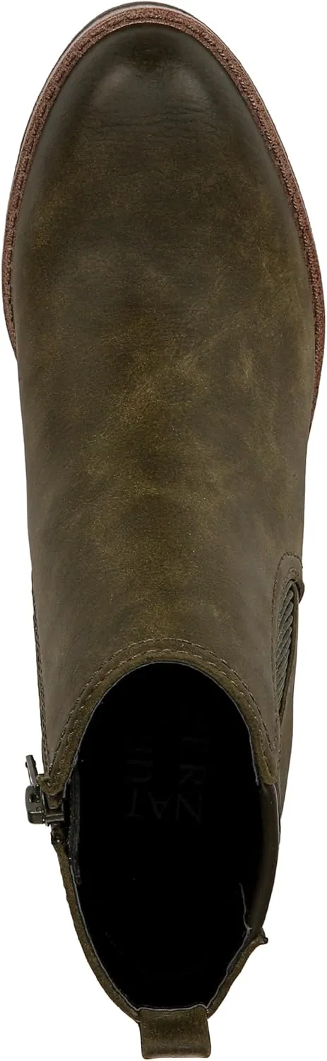 Naturalizer Women's Madalynn Gore Lug Sole Heeled Ankle Bootie