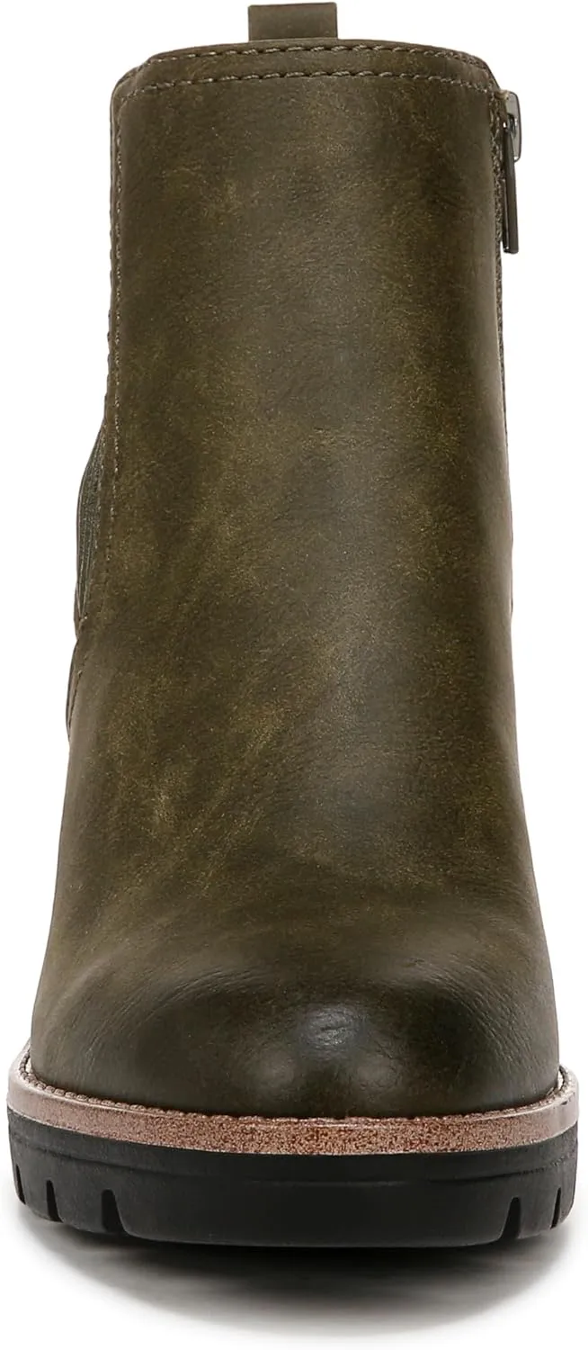 Naturalizer Women's Madalynn Gore Lug Sole Heeled Ankle Bootie