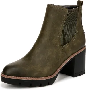Naturalizer Women's Madalynn Gore Lug Sole Heeled Ankle Bootie