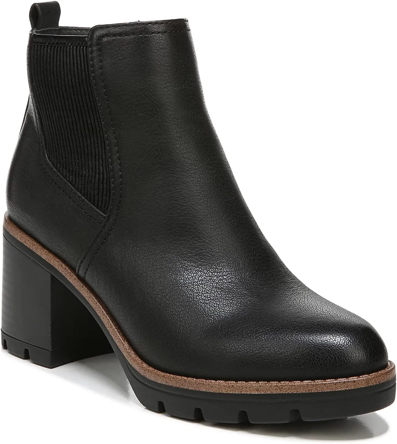 Naturalizer Women's Madalynn Gore Lug Sole Heeled Ankle Bootie