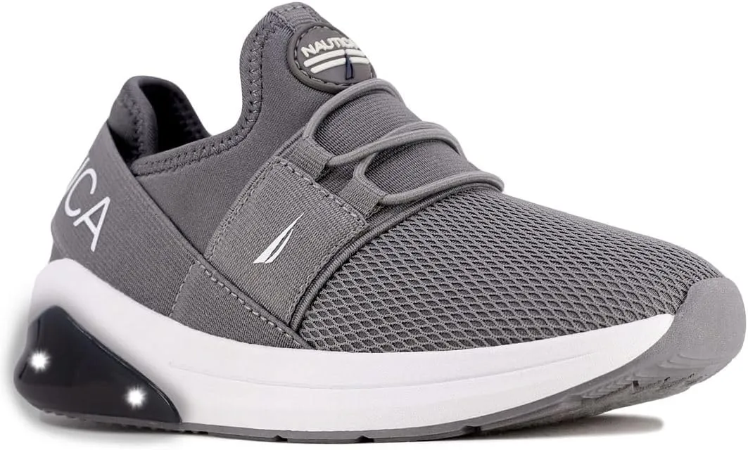 Nautica Kids Light Up Flashing Sneaker Athletic Running Shoes Lace-Up/Bungee/Slip-on |Boy - Girl|(Little Kid/Big Kid) Kappil Parks Neave Lights